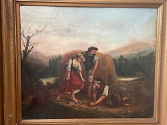Pittura di genere, Germania, XIX secolo, "Contadini sul campo".