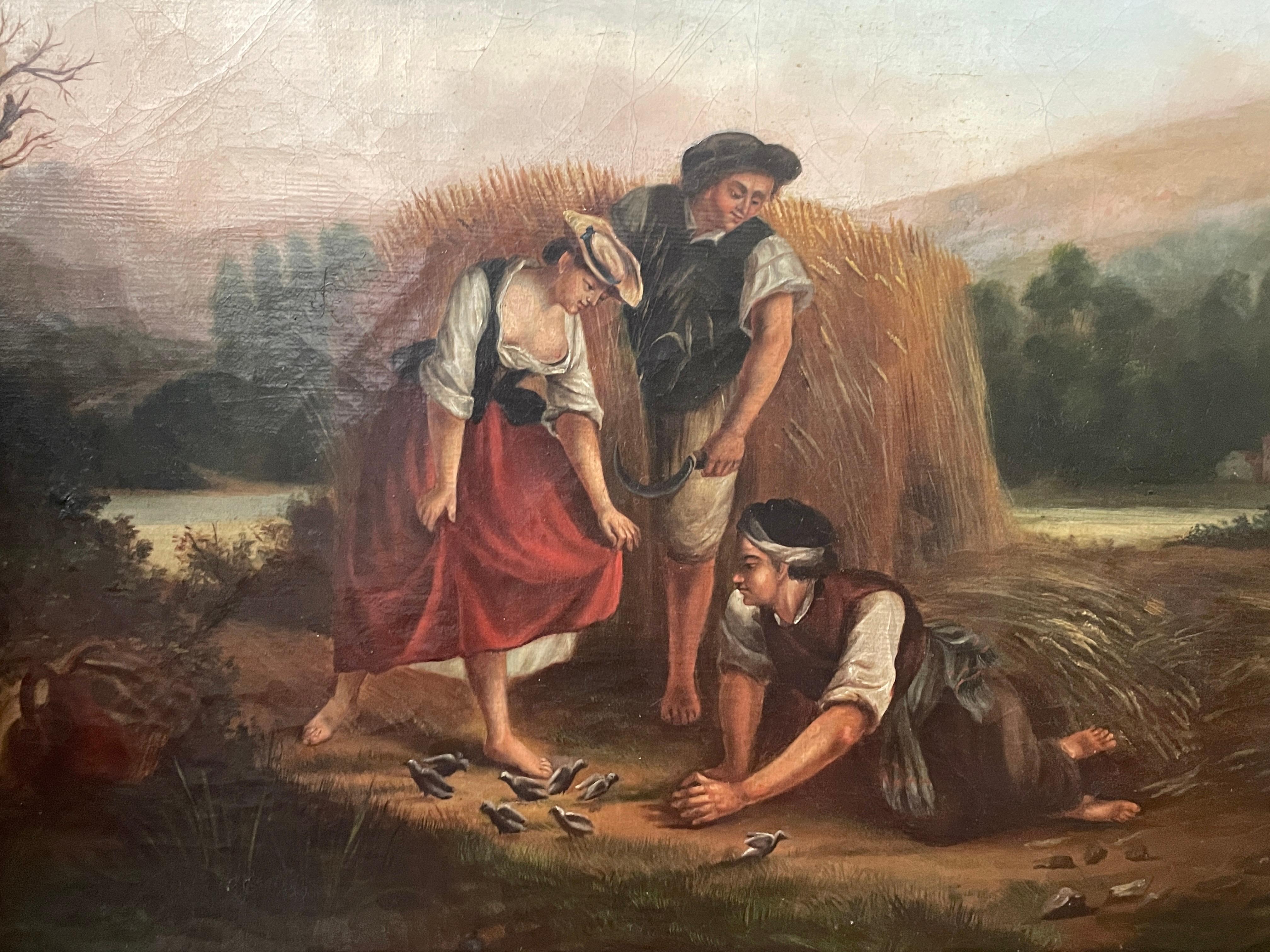 Biedermeier Genre Painting, Germany 19th century, 