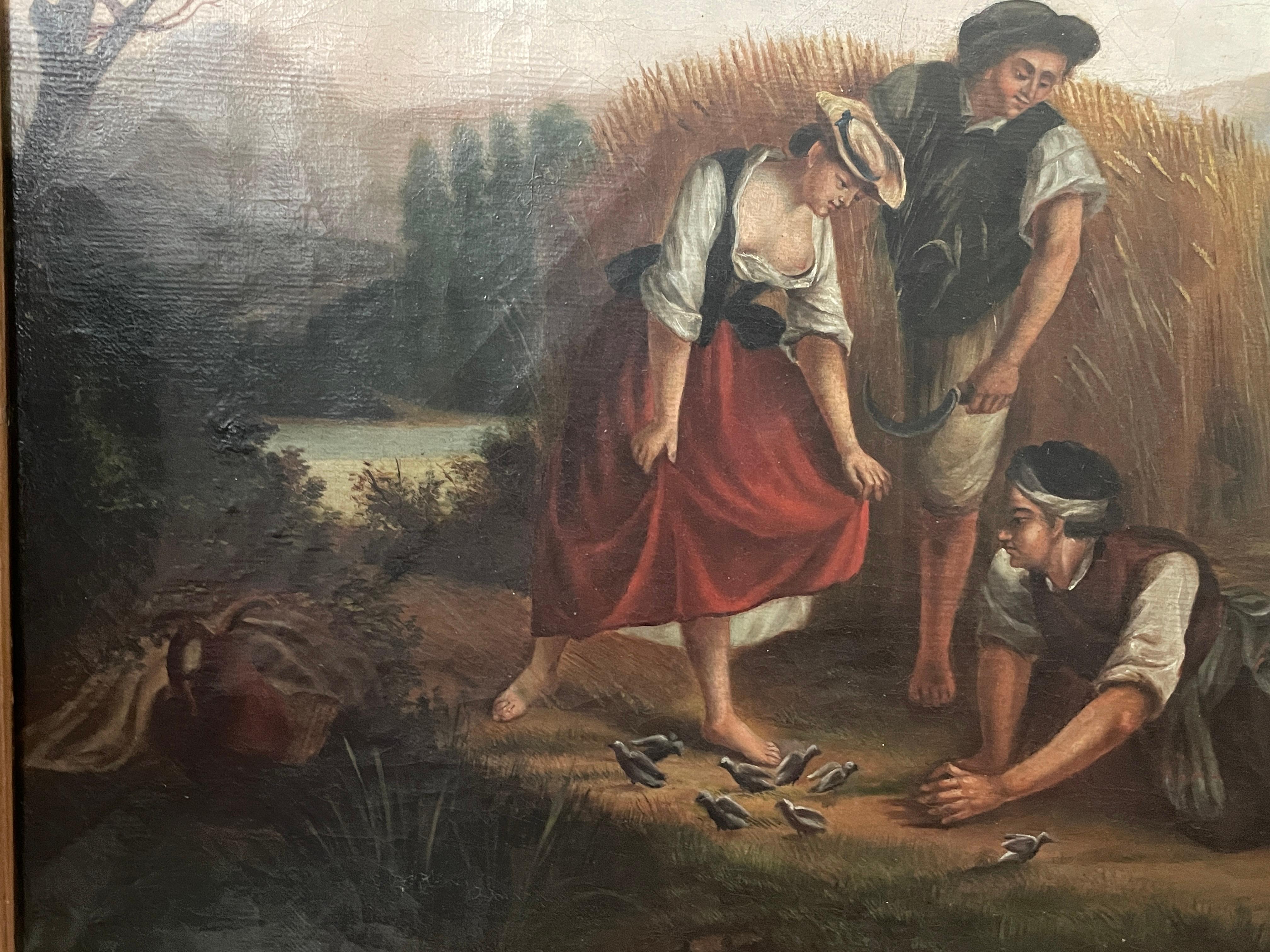 Painted Genre Painting, Germany 19th century, 