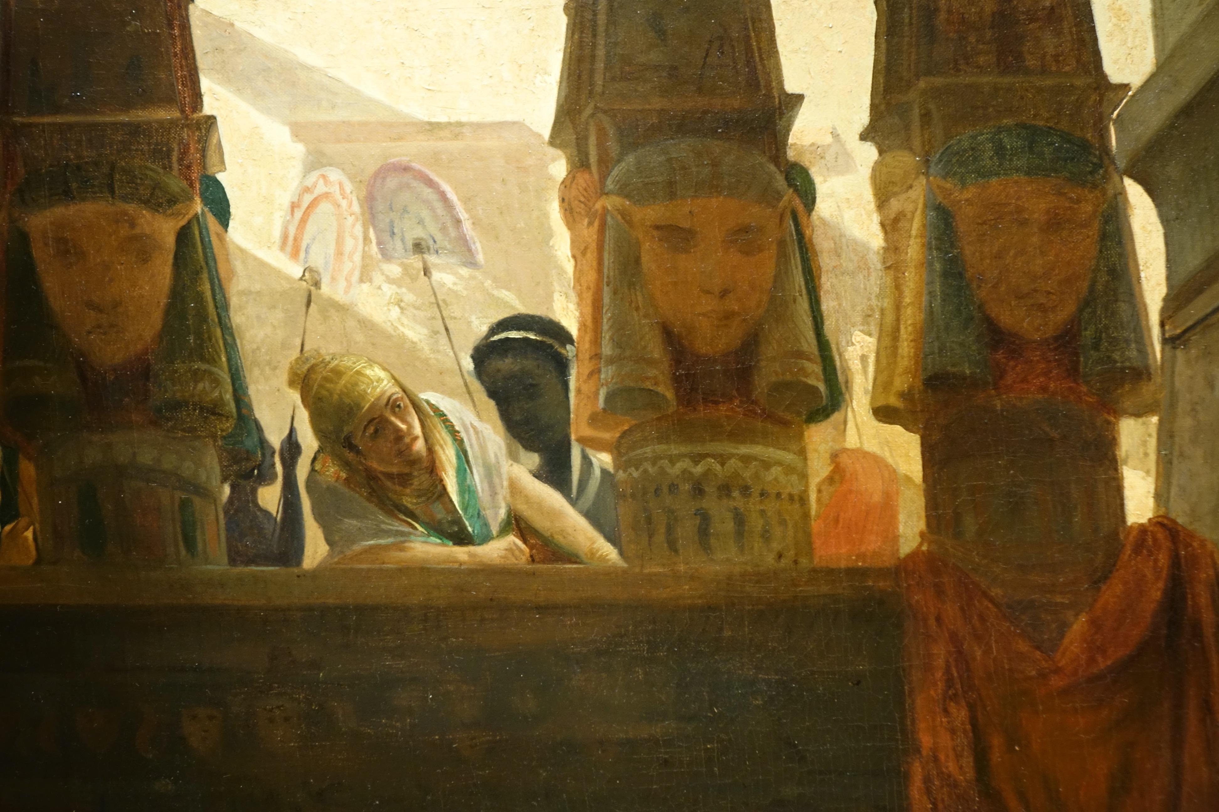 Painted Genre Scene in Ancient Egypt, Eugenio De Giacomi, 1888