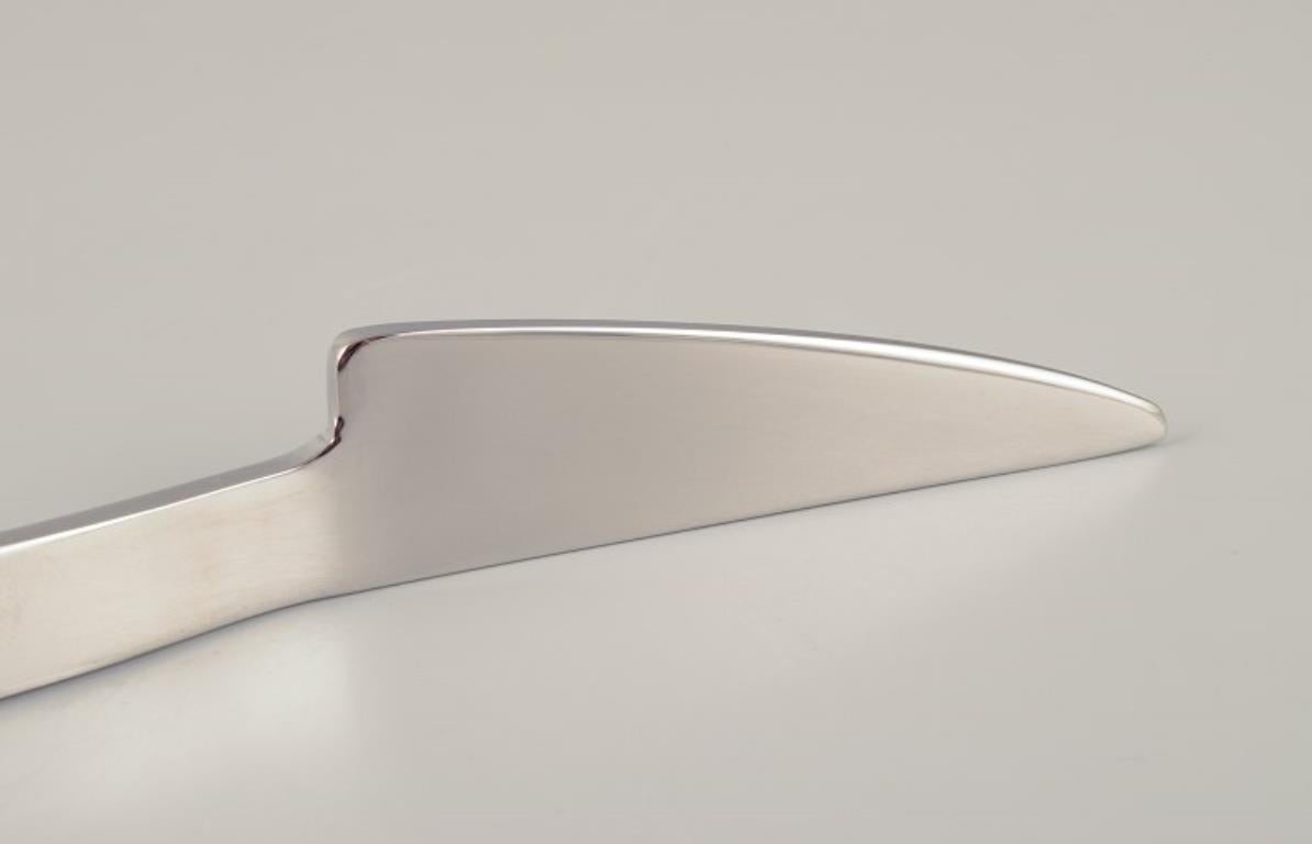 Gense, Sweden. Fish cutlery for six people. In stainless steel. Late 20th C. For Sale 1