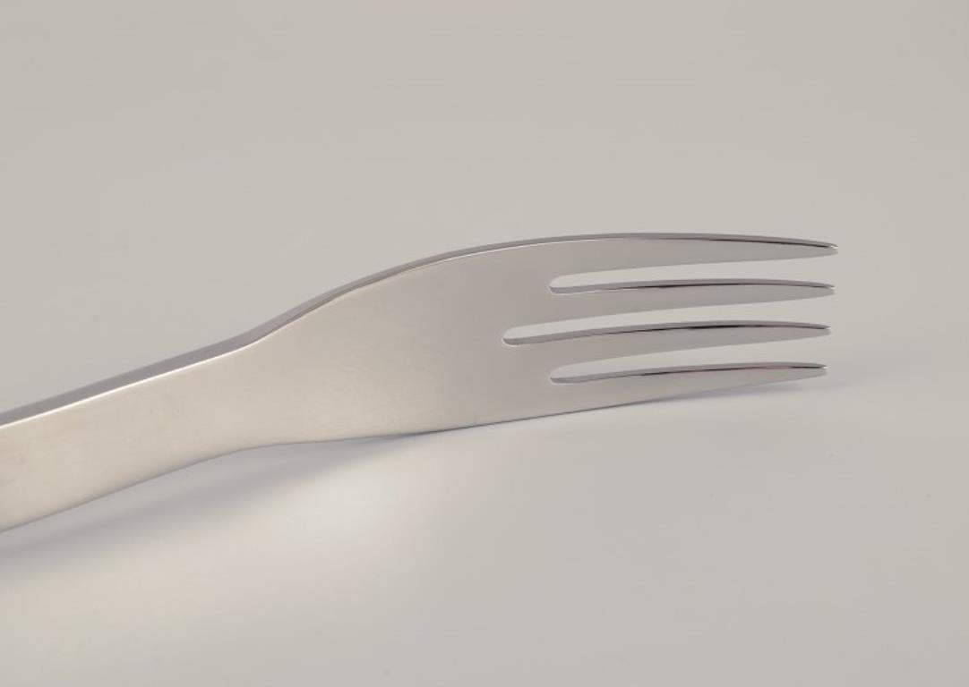 Gense, Sweden. Fish cutlery for six people. In stainless steel. Late 20th C. For Sale 2