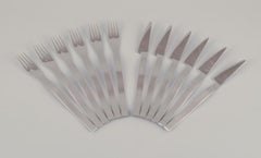 Gense, Sweden. Fish cutlery for six people, late 20th C.