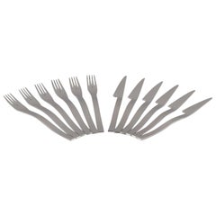 Gense, Sweden. Fish cutlery for six people, late 20th C.