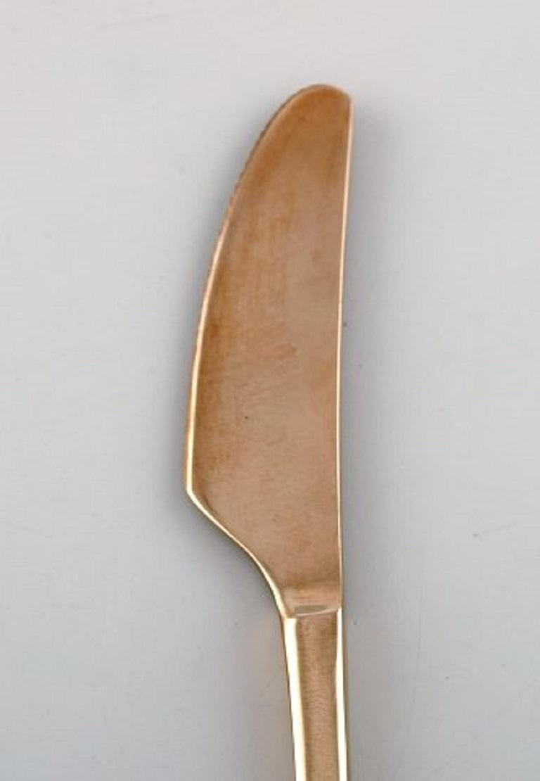 Scandinave moderne Gense:: Suède:: Service à déjeuner en laiton:: années 1960 en vente