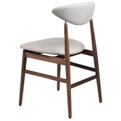 Vintage Gent Dining Chair, Fully Upholstered, Natural Oak Base