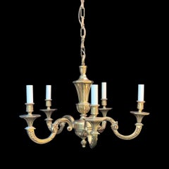 Lampadario in ottone Gentelmen's Club degli anni '60