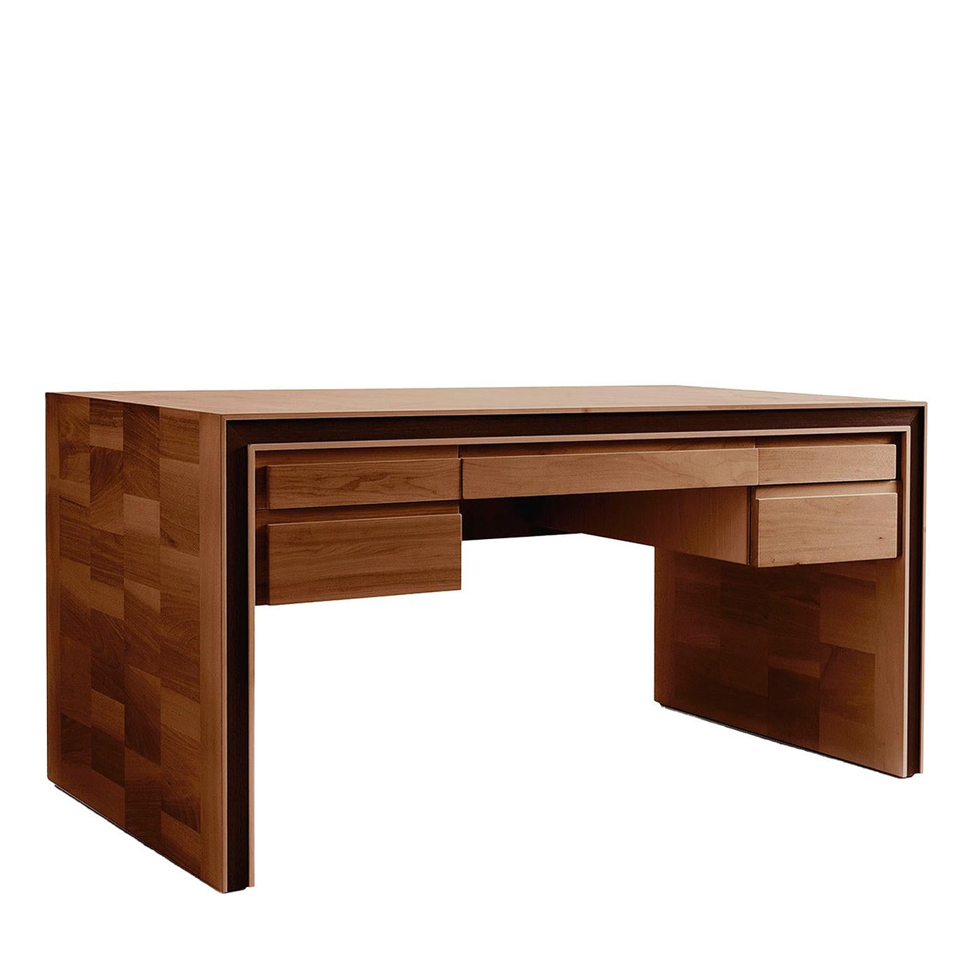 Bureau à tiroirs en bois de noyer Brown par Dale Italia Neuf - En vente à Milan, IT