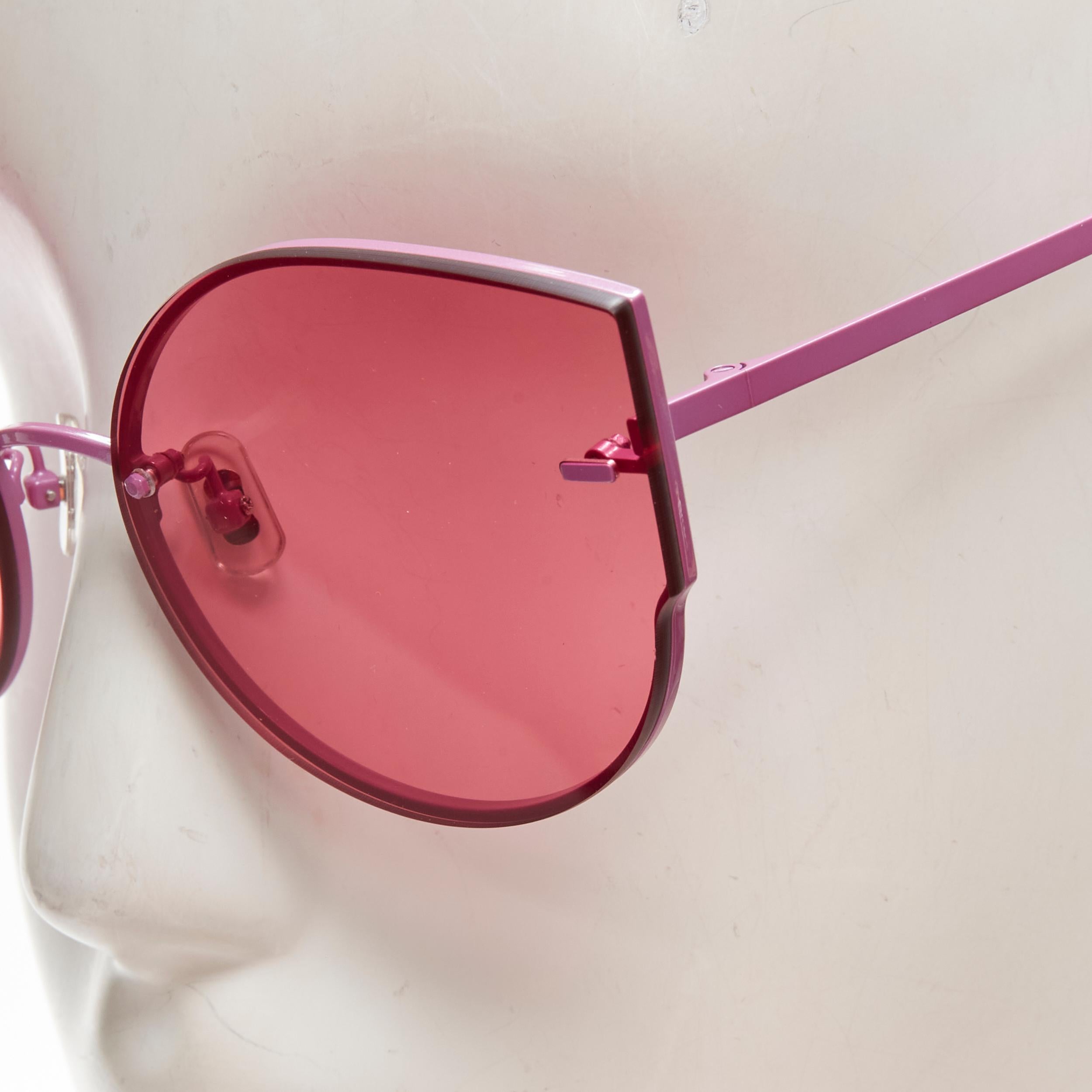 GENTLE MONSTER Ami Adam pink tint lens Cateye sunglasses 
Reference: ANWU/A00073 
Brand: Gentle Monster 
Material: Acetate 
Color: Pink 
Pattern: Solid 
Made in: China 

CONDITION: 
Condition: Excellent, this item was pre-owned and is in excellent