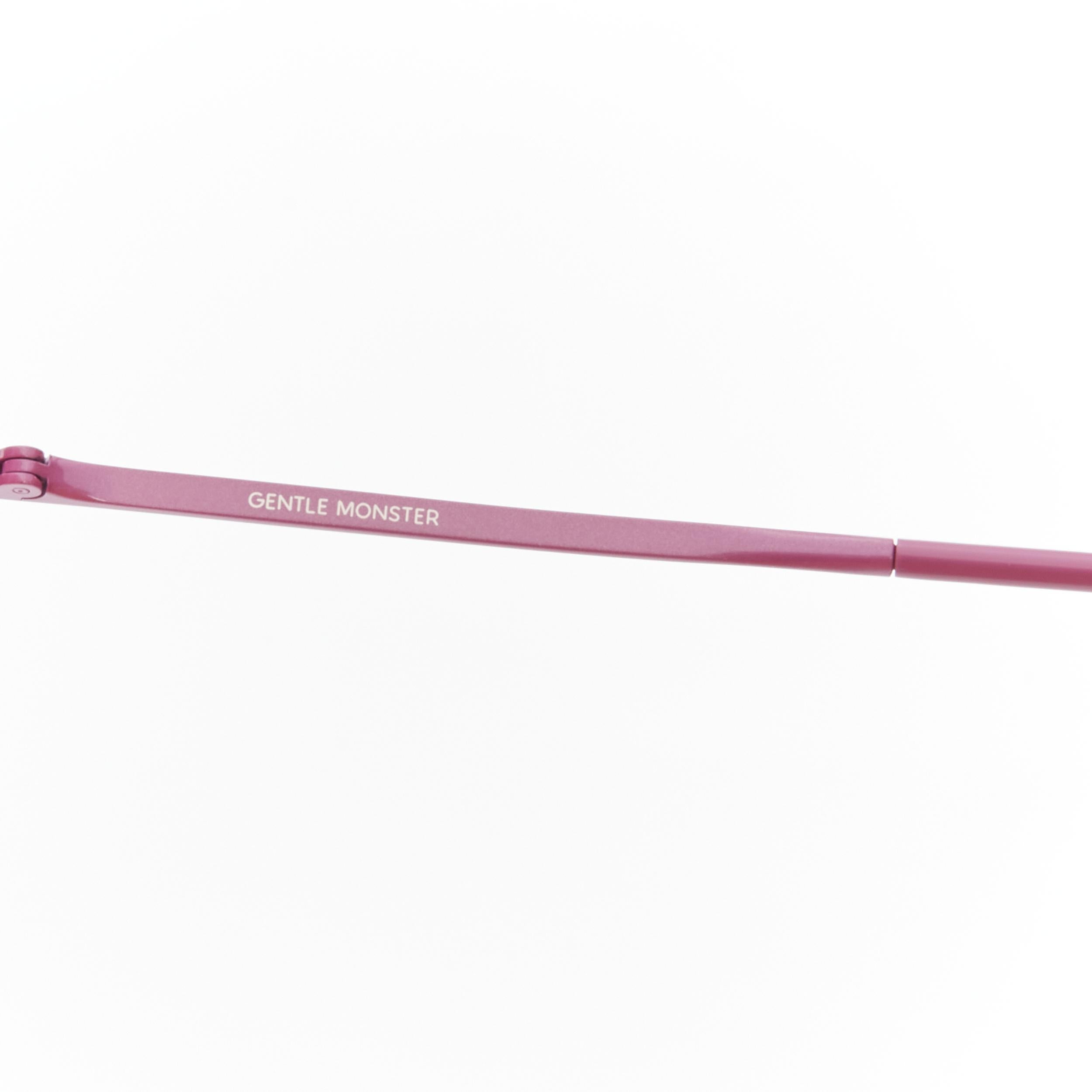 Women's GENTLE MONSTER Ami Adam pink tint lens Cateye sunglasses