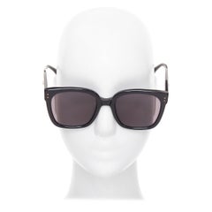 GENTLE MONSTER Jennie Kuku0 01 lunettes de soleil carrées surdimensionnées avec œillets en or noir