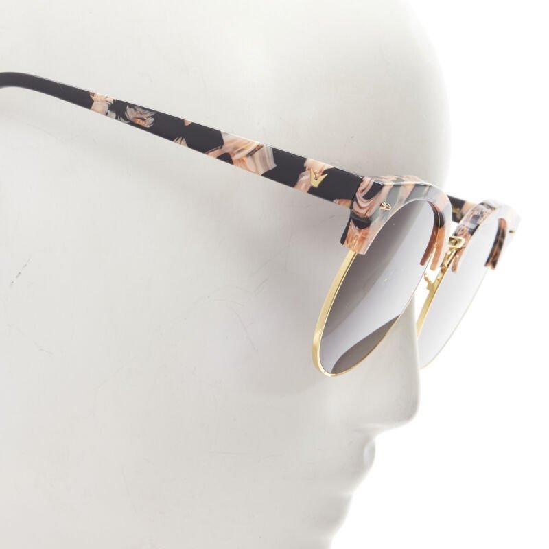 GENTLE MONSTER Moon Cut orange black acetate half frame sunglasses
Reference: ANWU/A00079
Brand: Gentle Monster
Model: Moon Cut
Material: Acetate
Color: Orange, Black
Pattern: Solid
Made in: China

CONDITION:
Condition: Excellent, this item was