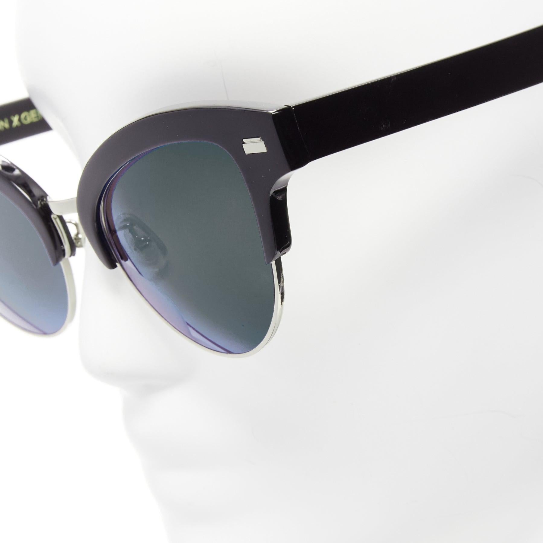 GENTLE MONSTER Pushbutton No.2 Inflexible J01 black cat eye sunglasses
Reference: BSHW/A00105
Brand: Gentle Monster
Model: No.2 Inflexible J01
Collection: Pushbutton
Material: Acrylic
Color: Black, Green
Pattern: Solid
Lining: Black Acrylic
Extra