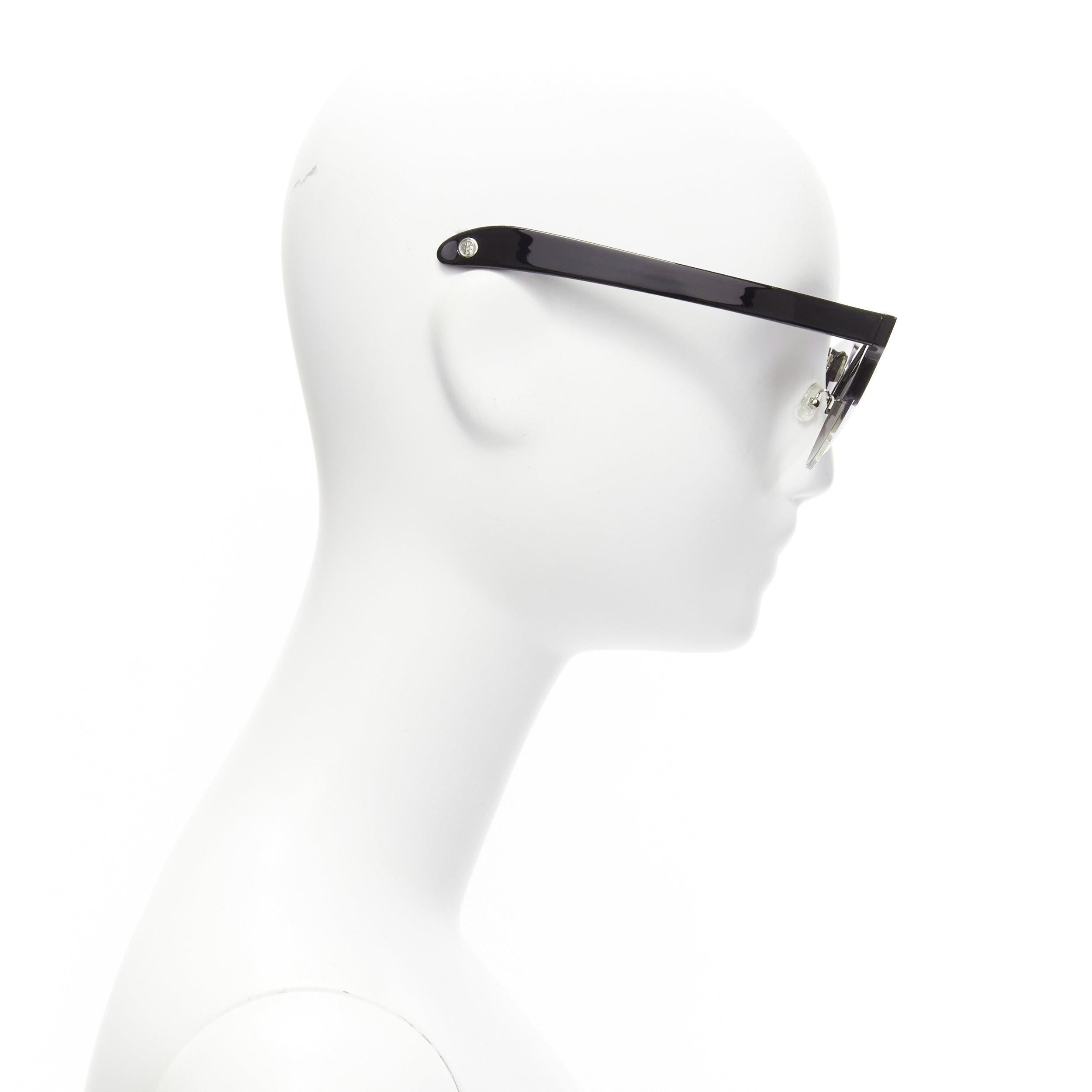 Women's GENTLE MONSTER Pushbutton No.2 Inflexible J01 black cat eye sunglasses
