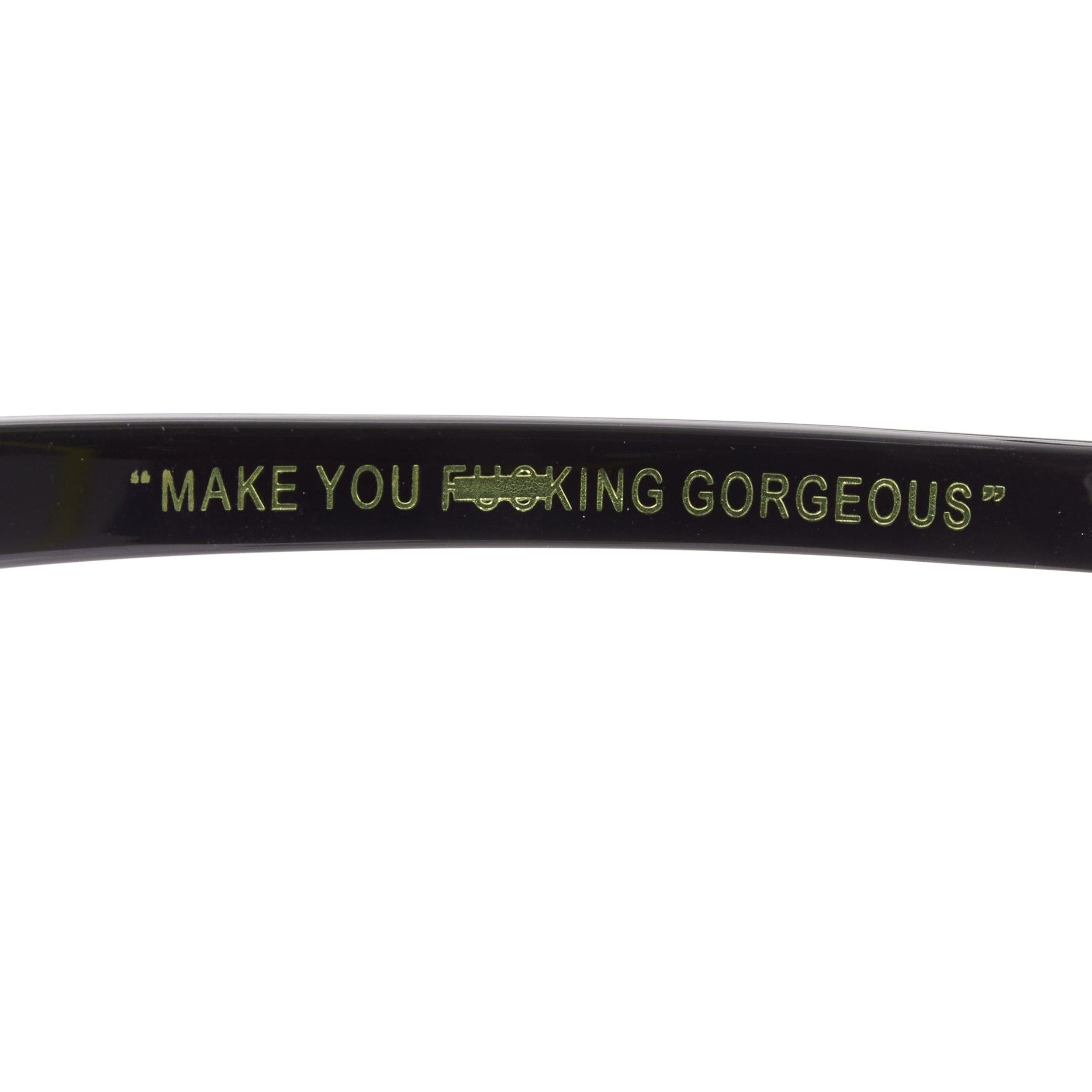 GENTLE MONSTER Pushbutton No.2 Inflexible J01 black cat eye sunglasses 5