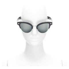 GENTLE MONSTER Pushbutton No.2 Inflexible J01 schwarze Cat-Eye-Sonnenbrille