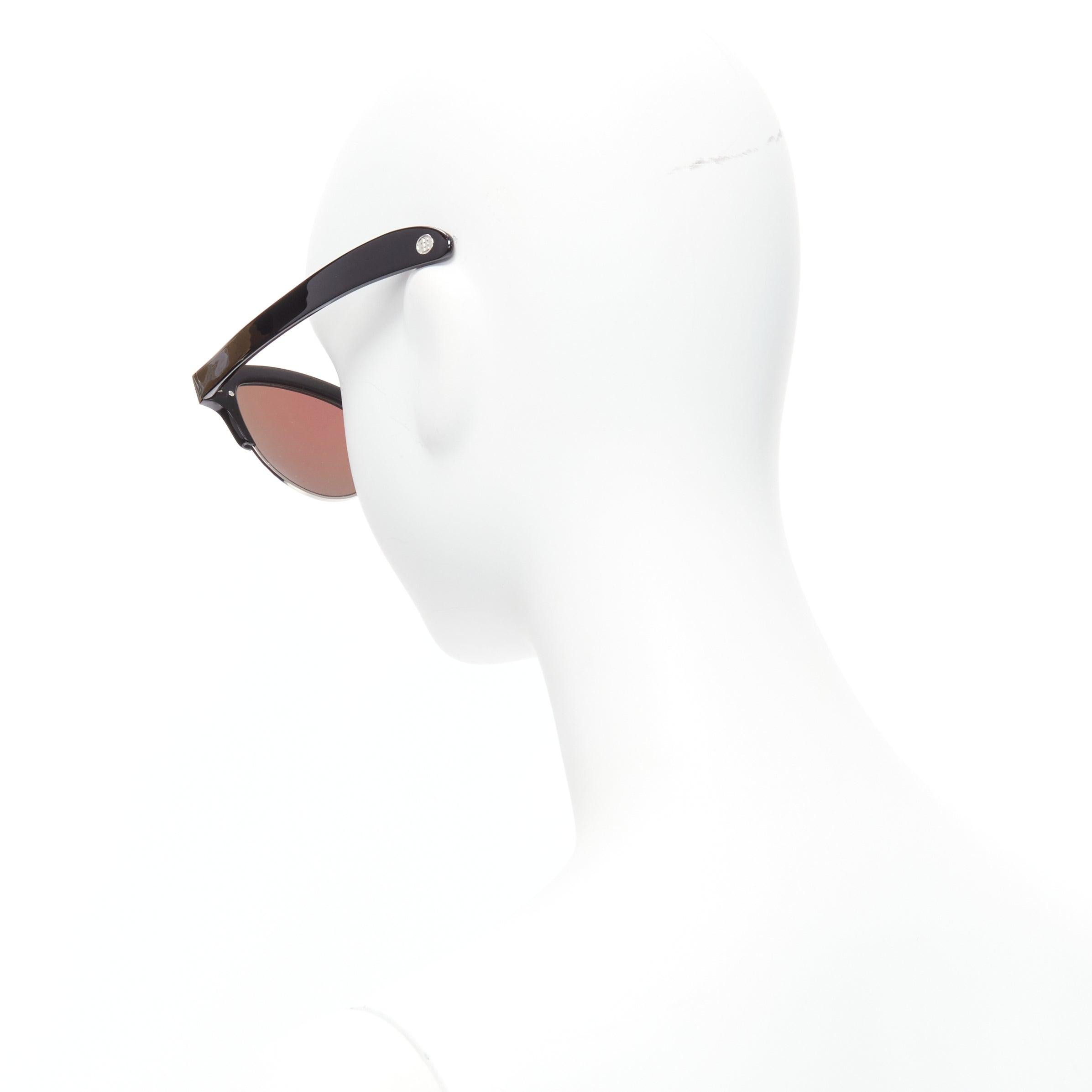 GENTLE MONSTER Pushbutton No.2 Inflexible J01 blue lens cat eye sunglasses For Sale 2