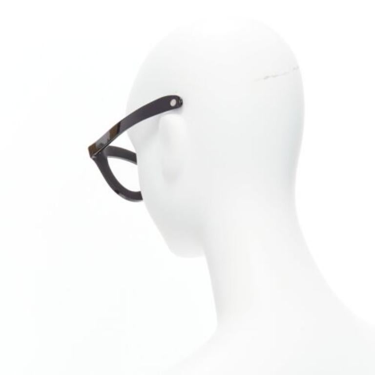 Occhiali da sole GENTLE MONSTER Pushbutton Swarovski Cat Eye in cristallo nero in vendita 1