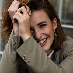 Gentle Rough 16 Carats Morganite Ring 'Bound'