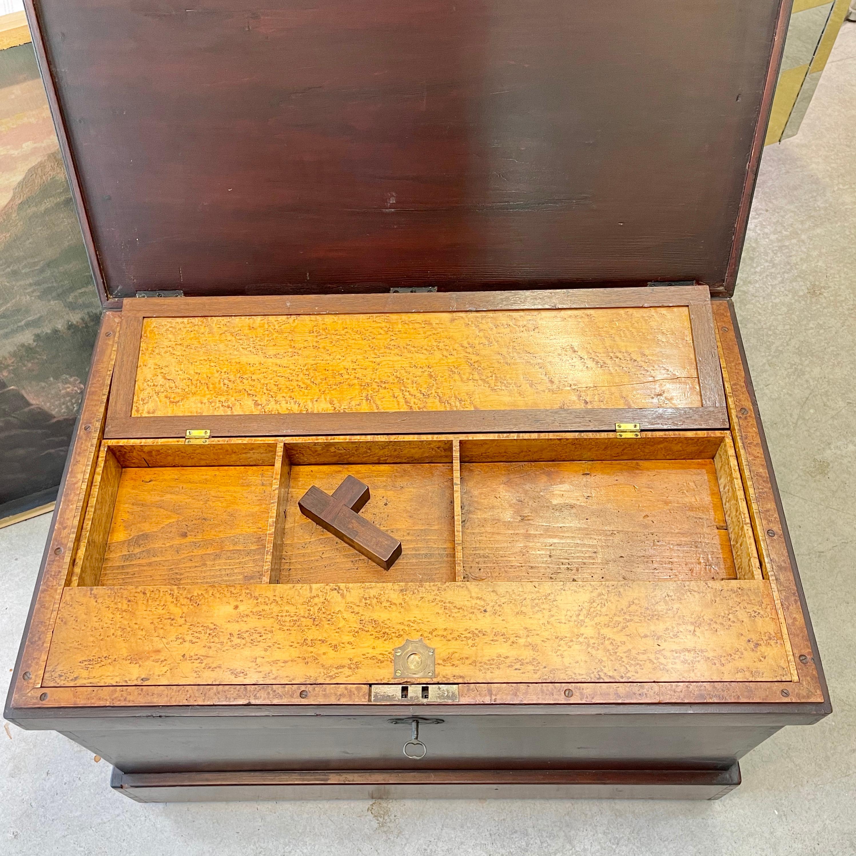 High Victorian Gentleman Cabinetmakers Fitted Tool Chest