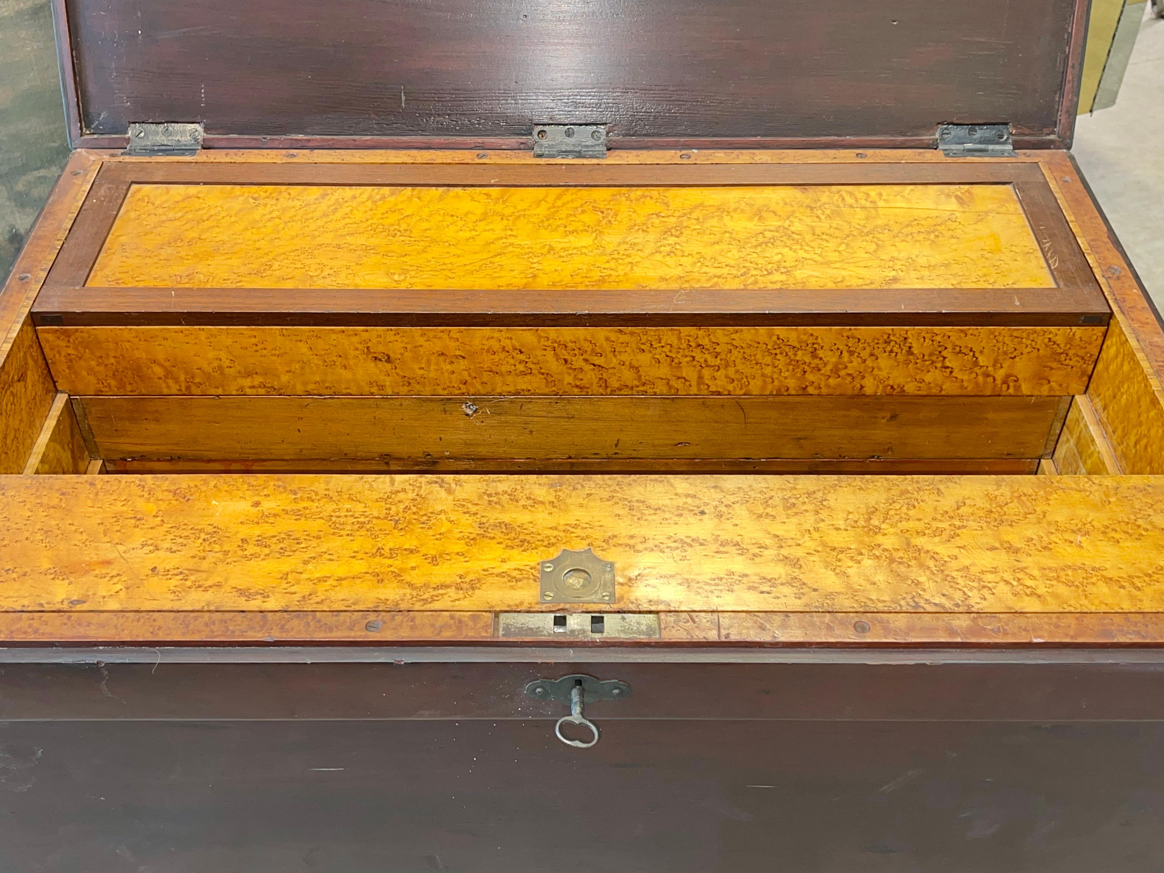 Gentleman Cabinetmakers Fitted Tool Chest In Good Condition In Hanover, MA