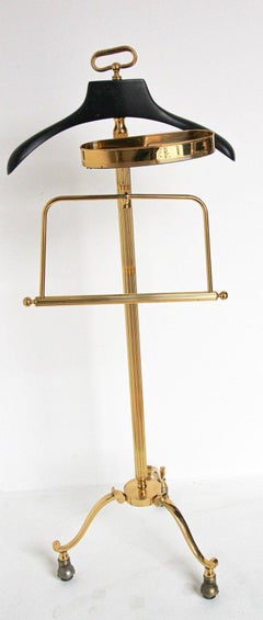 Gentleman Elegant Brass Valet Maison Jansen Made in Italy