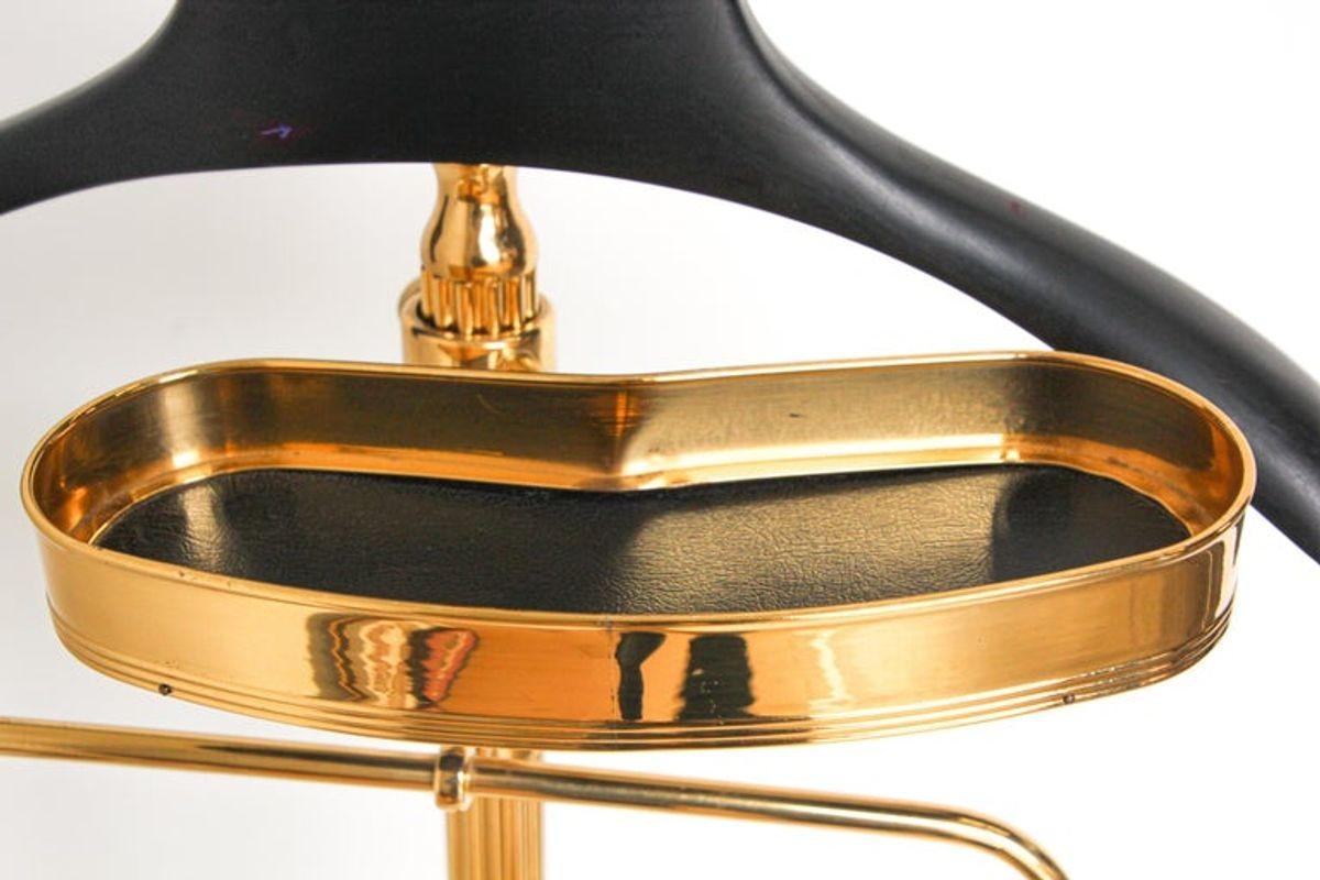 Hand-Crafted Gentleman Elegant Brass Valet Maison Jansen Made in Italy