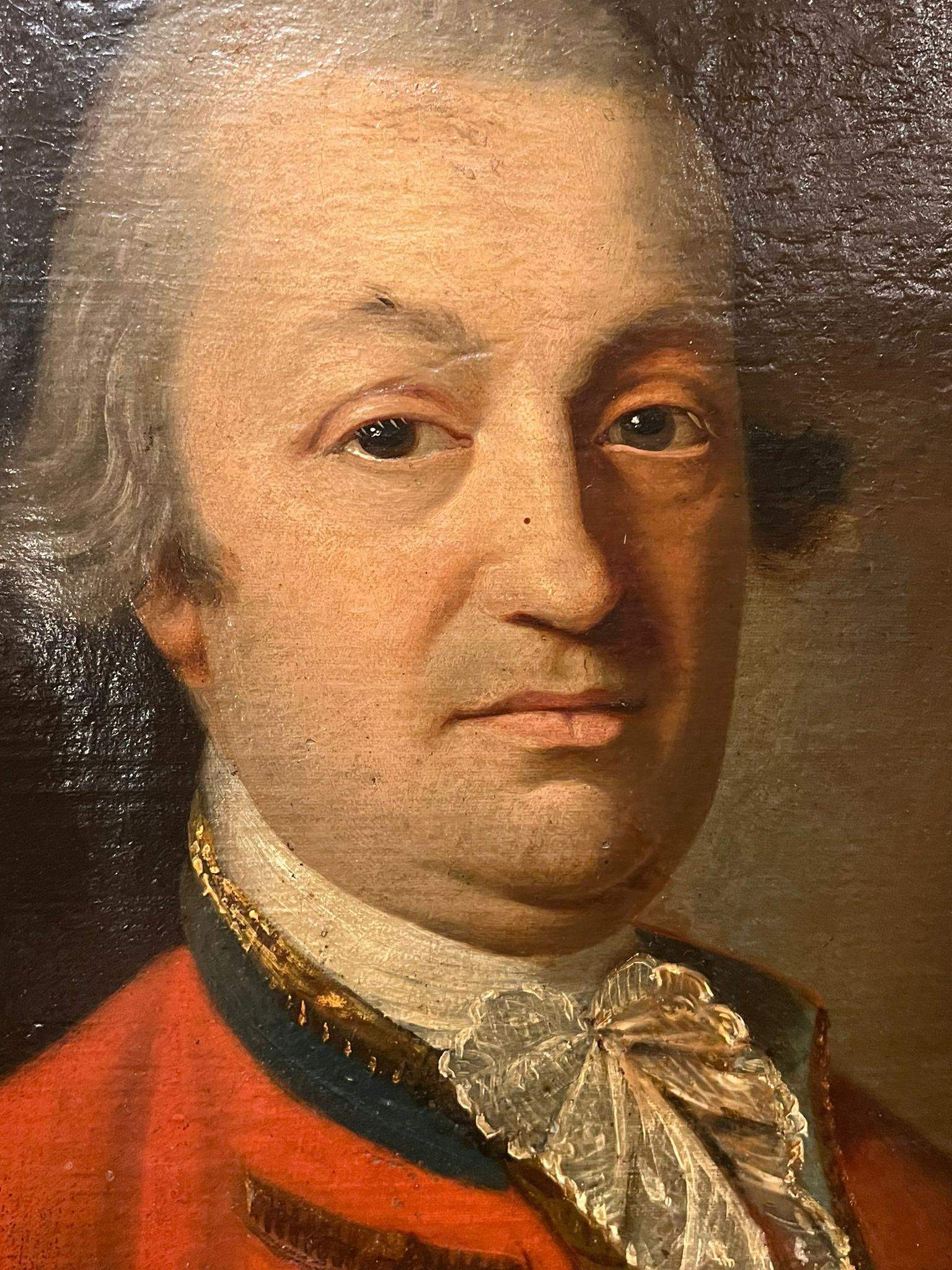 Oil painting on canvas depicting a gentleman, belongs to the 18th century.

Dimensions: 65 x 86 x 4cm.