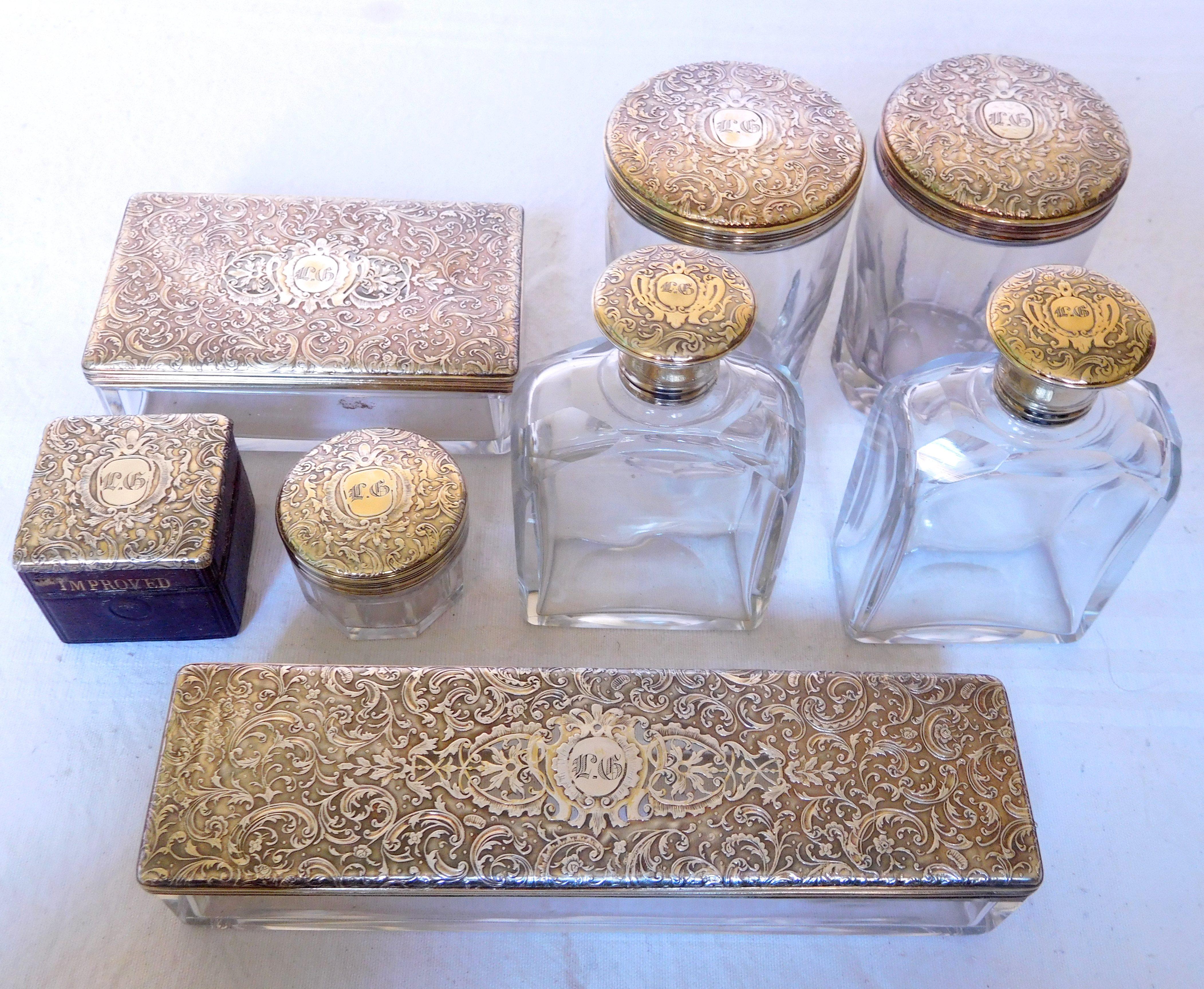 Gentleman or Officer Sterling Silver Travel Set, France, Mid-19th Century 7