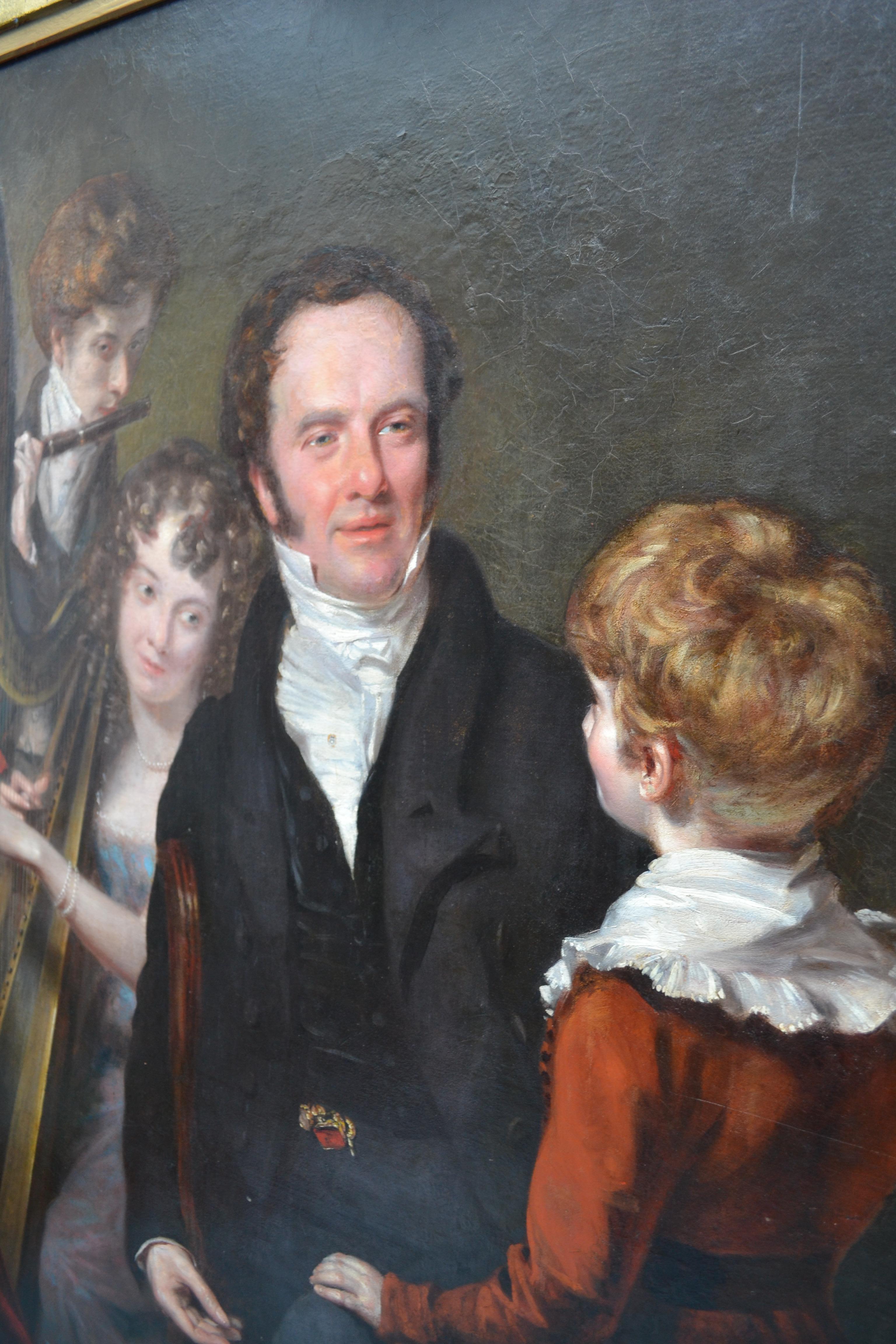 Gentleman with his Three Children by 18th Century English Artist John Opie For Sale 5