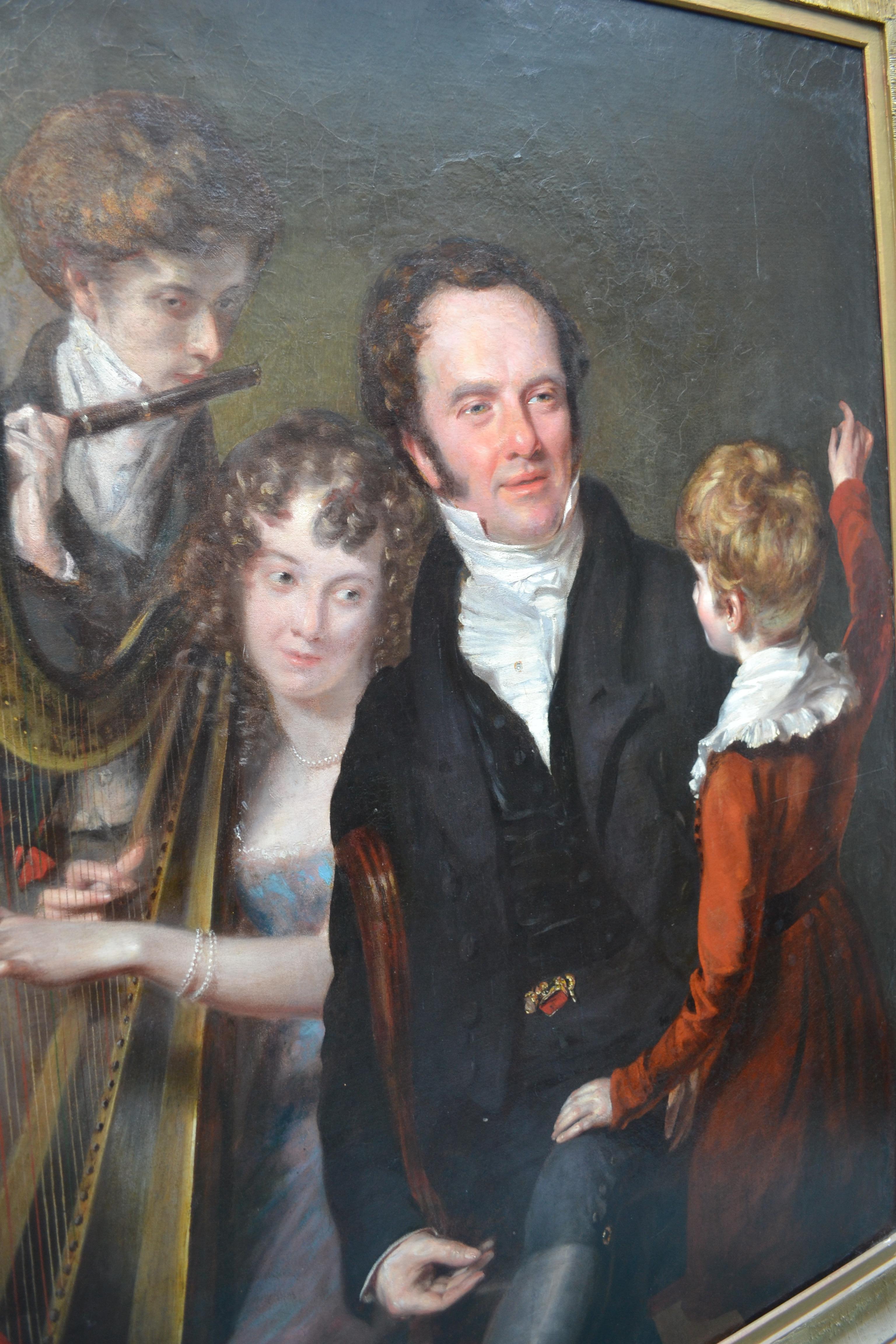 Gentleman with his Three Children by 18th Century English Artist John Opie For Sale 6