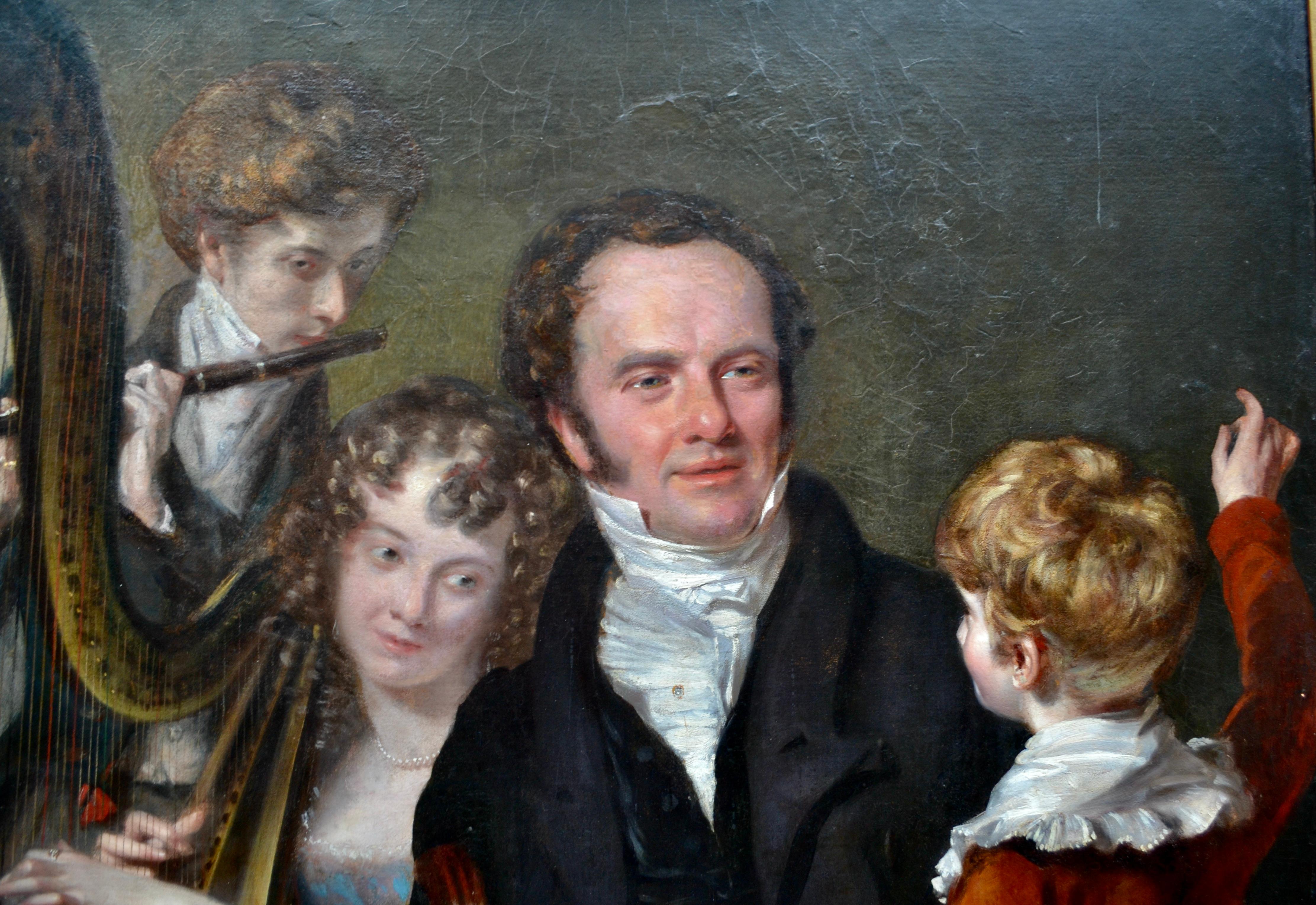 Gentleman with his Three Children by 18th Century English Artist John Opie For Sale 8