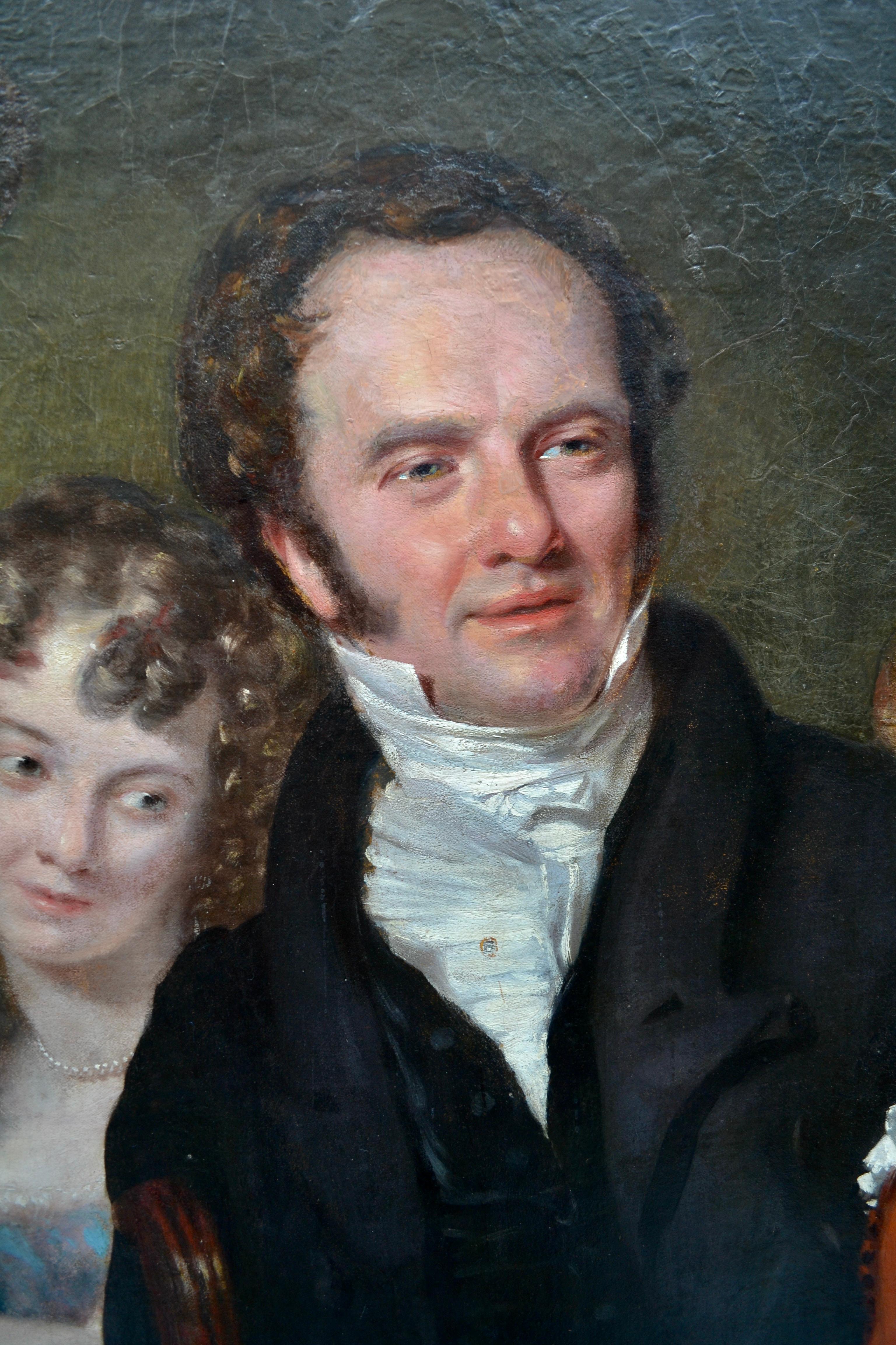 Gentleman with his Three Children by 18th Century English Artist John Opie For Sale 10