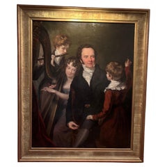 Antique Gentleman with his Three Children by 18th Century English Artist John Opie