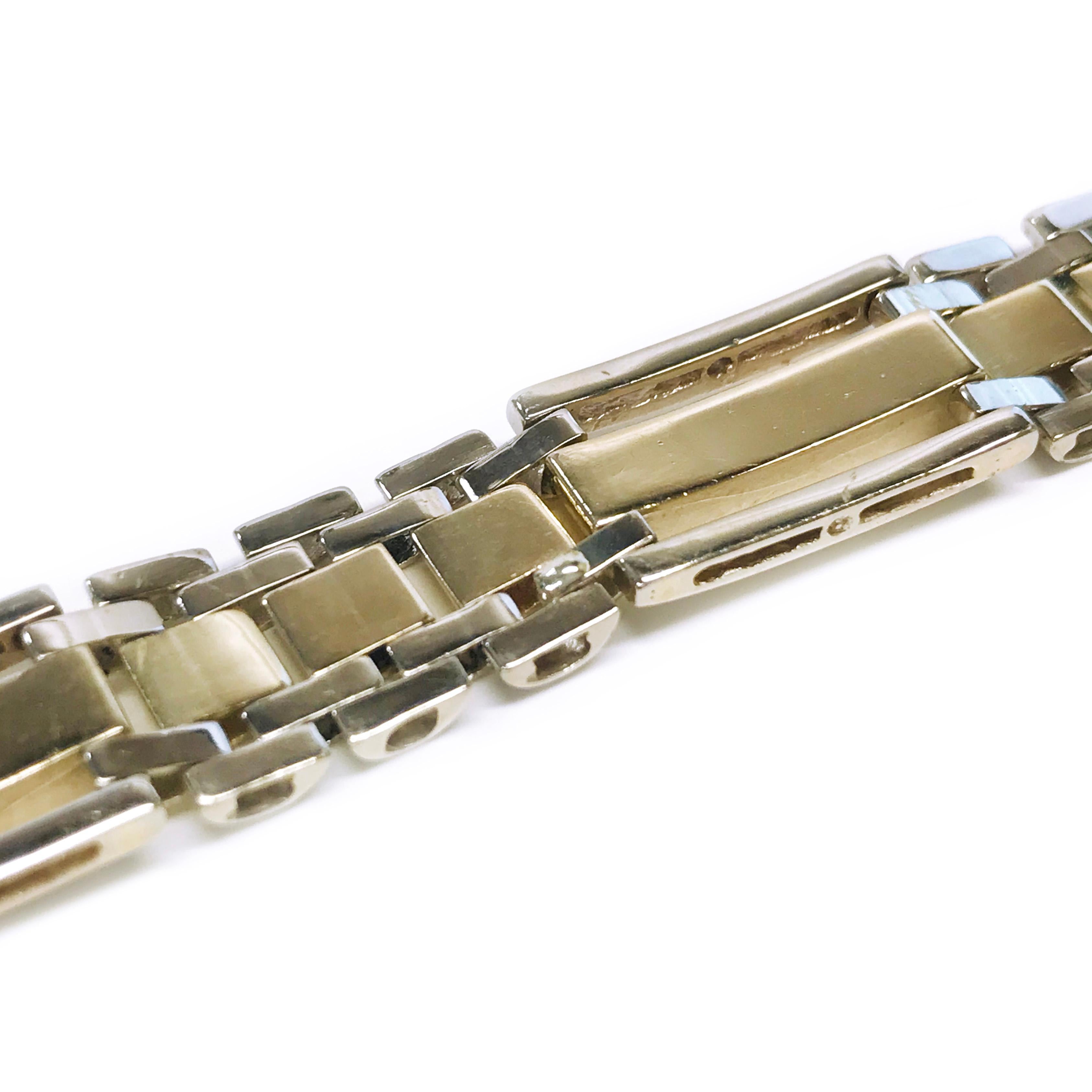 Women's or Men's Gentleman's 14 Karat Gold Onyx Bracelet