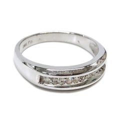 Gentleman's 14K White Gold Diamond Ring, 0.33ct, Circa 1990