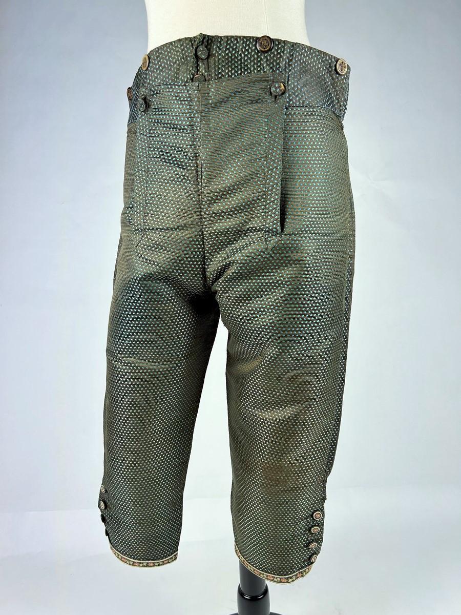 Gentleman's breeches in lampas Silk - France Louis XVI period Circa 1780 5