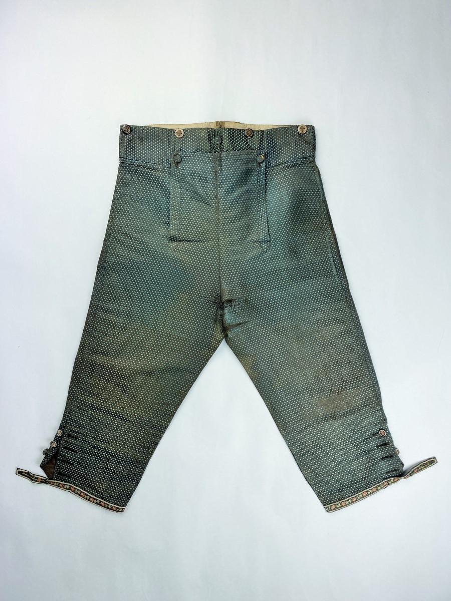 Gentleman's breeches in lampas Silk - France Louis XVI period Circa 1780 6