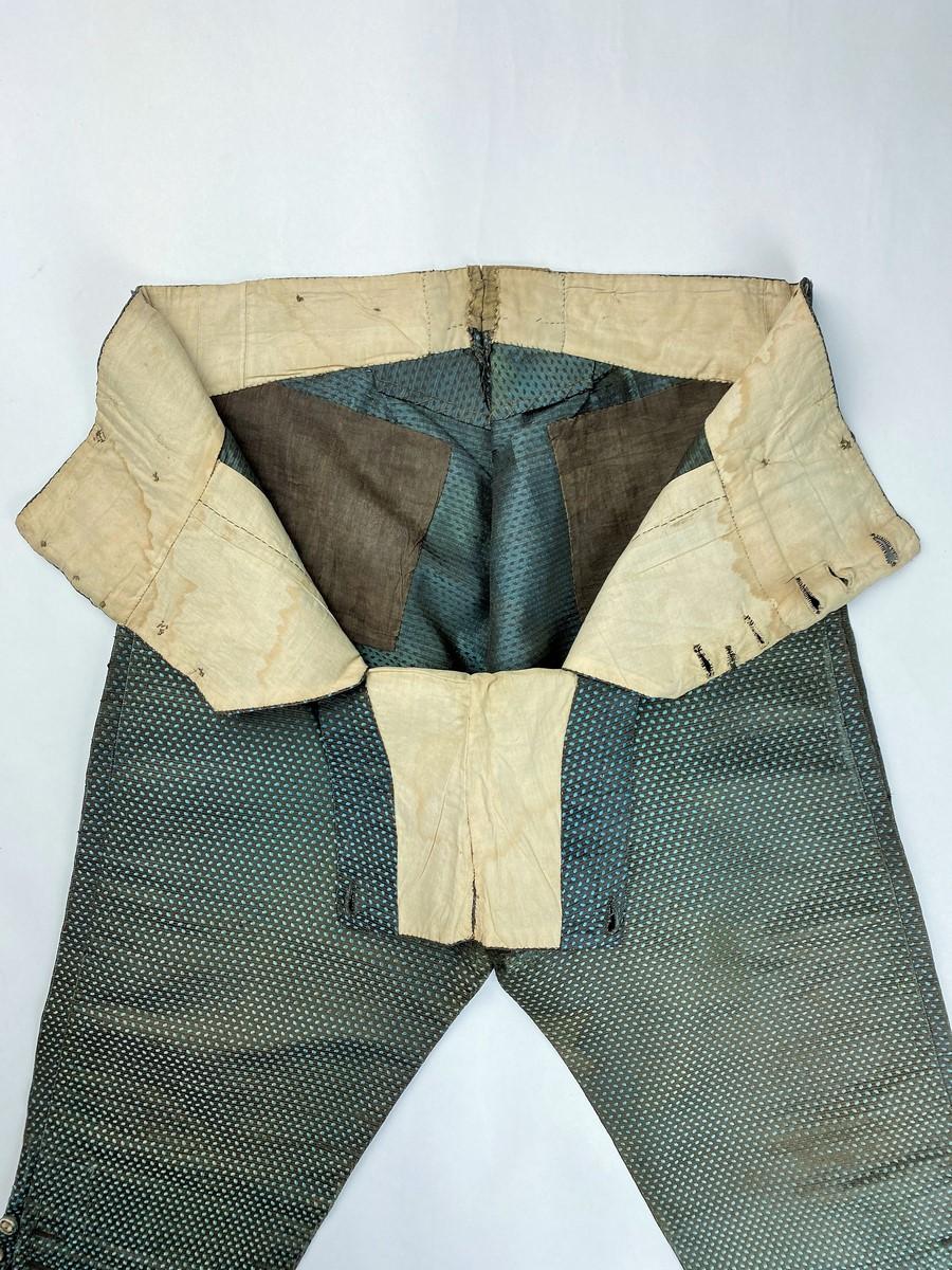 Gentleman's breeches in lampas Silk - France Louis XVI period Circa 1780 7
