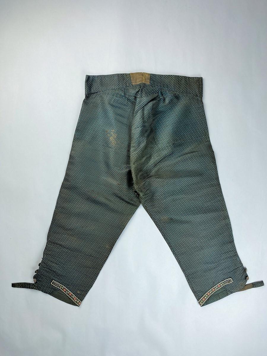 Gentleman's breeches in lampas Silk - France Louis XVI period Circa 1780 10