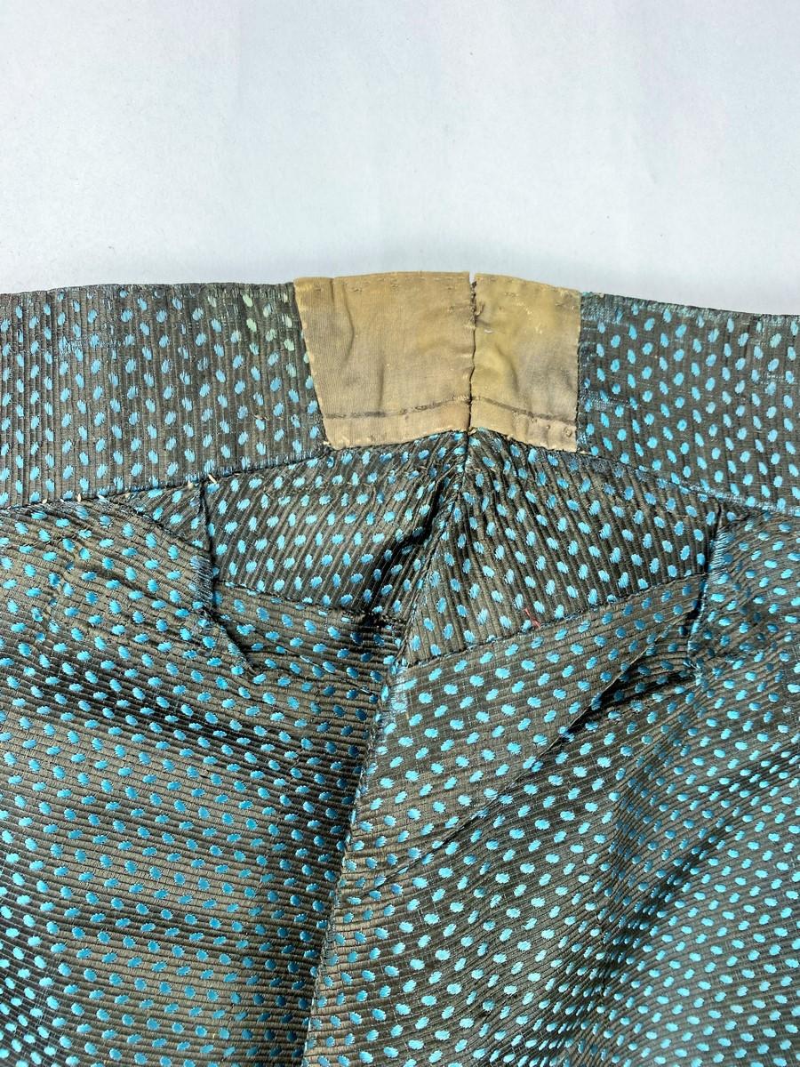Gentleman's breeches in lampas Silk - France Louis XVI period Circa 1780 11