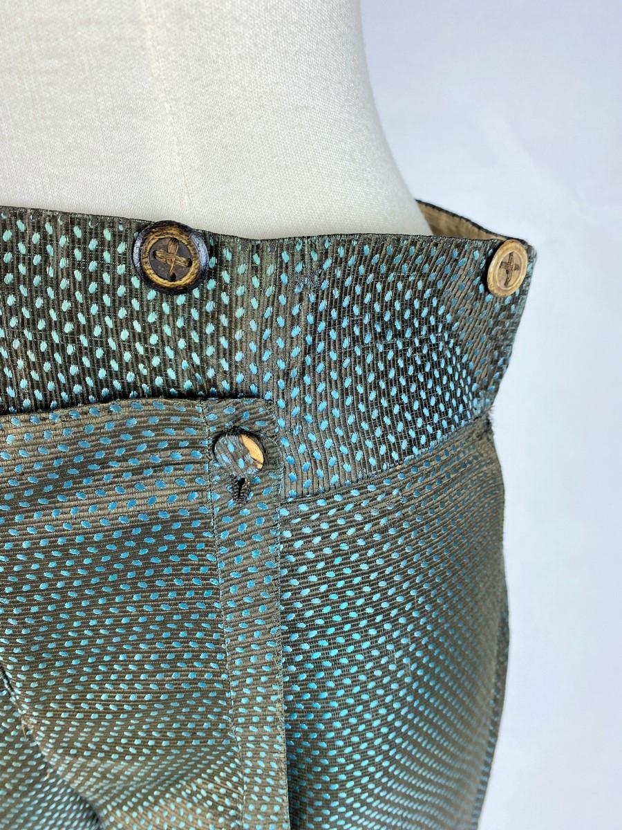 Gentleman's breeches in lampas Silk - France Louis XVI period Circa 1780 2