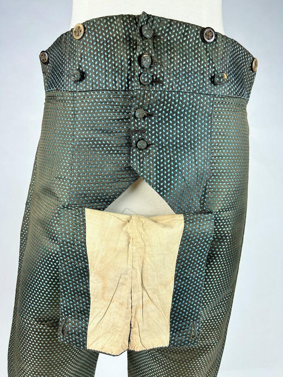 Gentleman's breeches in lampas Silk - France Louis XVI period Circa 1780 4