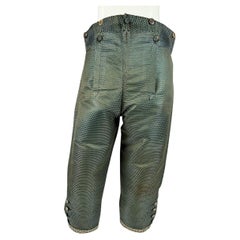 Pantalón de caballero de seda lampas - Francia Periodo Luis XVI Circa 1780