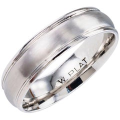 Vintage Gentleman’s Estate Platinum Wedding Band Size 10.5