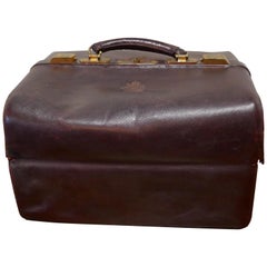 Black Leather Asprey Gladstone Bag, circa 1980 at 1stDibs