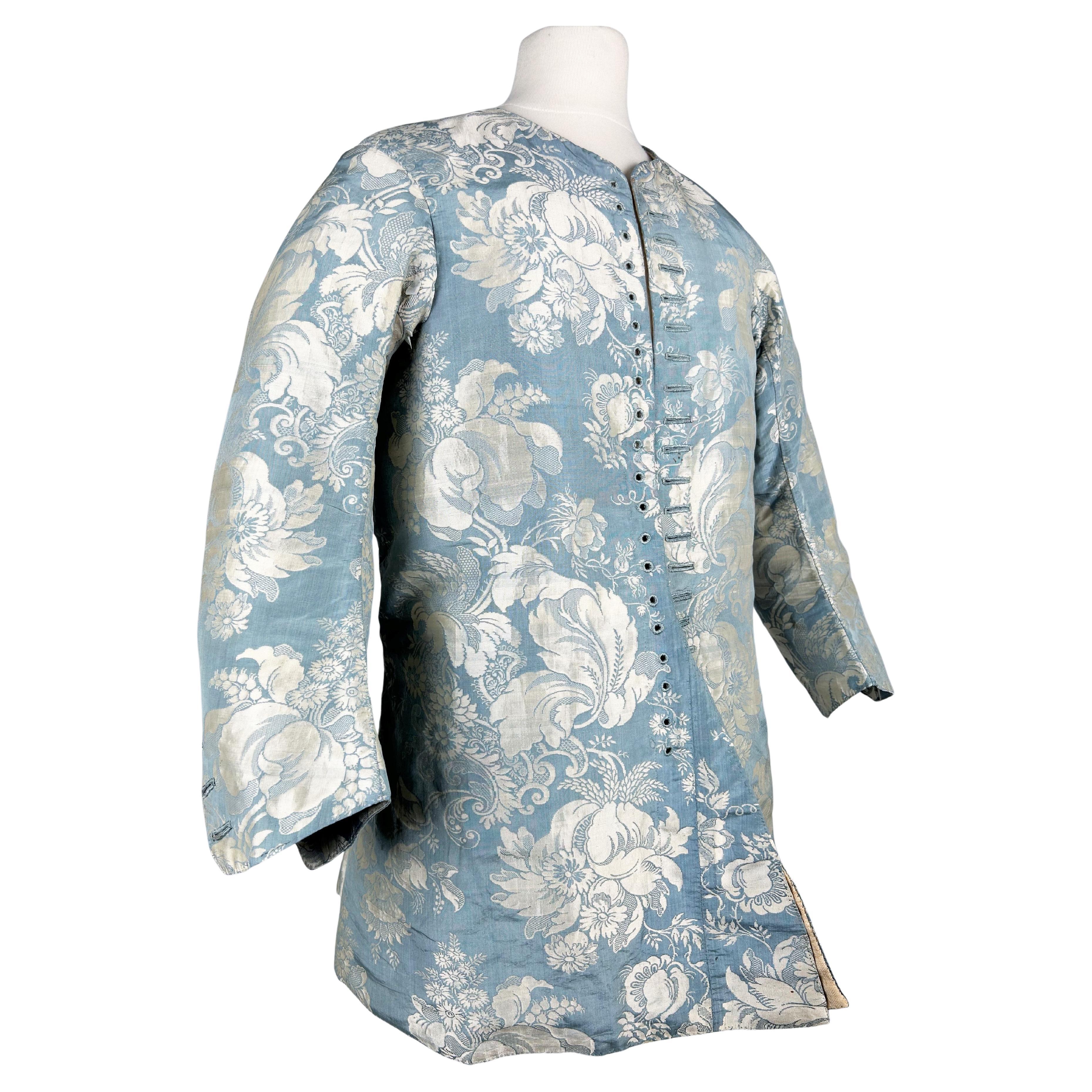 Gentleman's jacket in silk lampas - Holland Circa 1730-1740 For Sale