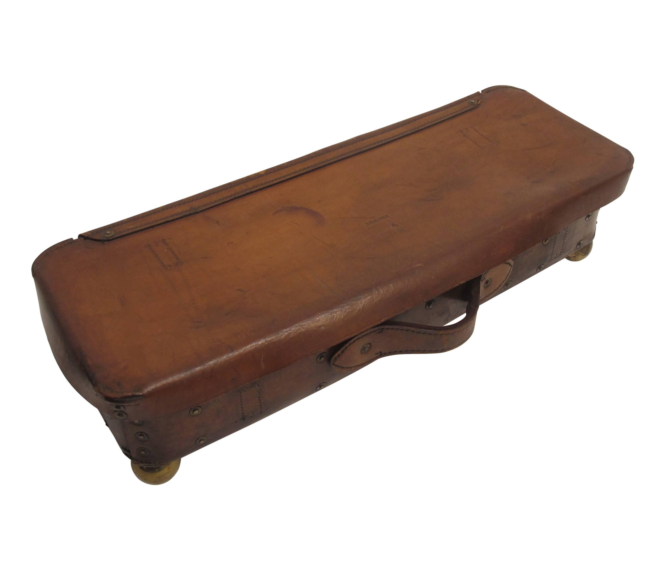 Gentleman's Leather Ammo Box, English 19th Century In Good Condition In San Francisco, CA