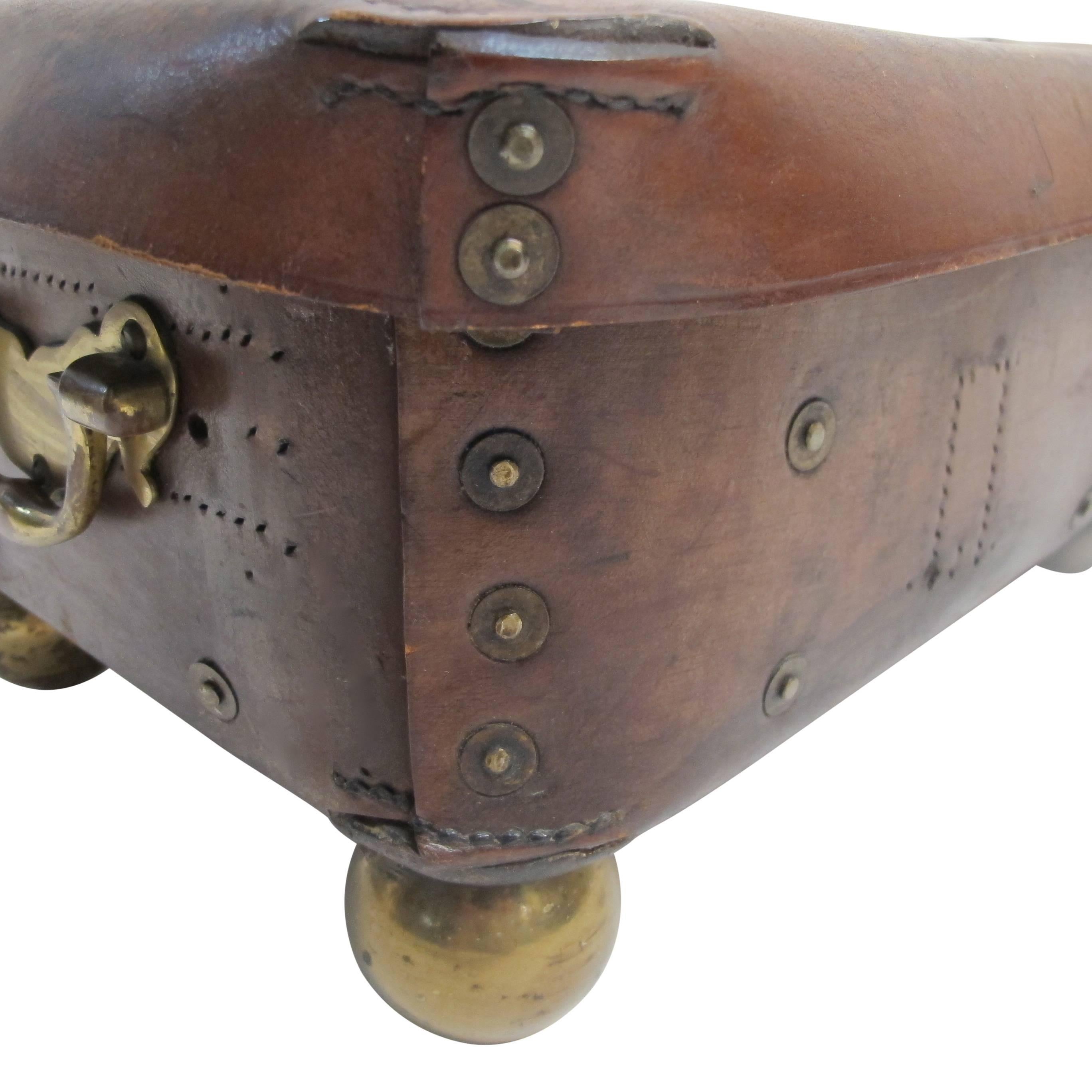 Gentleman's Leather Ammo Box, English 19th Century 4