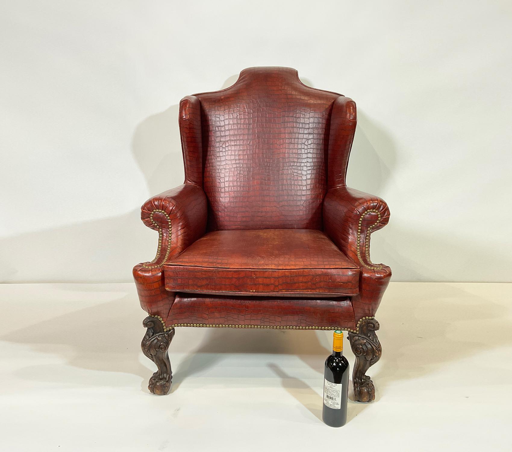 North American Gentleman’s Library Chair For Sale